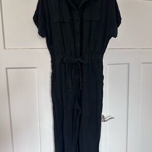 a new day Black Short Sleeve Jumpsuit